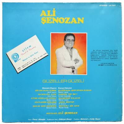 Ali Şenozan - Güzeller Güzeli LP PLAK KABI PLK10549 - 2