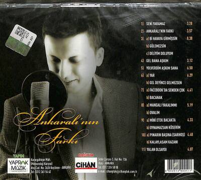 Ali Yaprak - Ankaralı`nın Farkı (Sıfır Ürün) CD Müzik CD2689 - 2