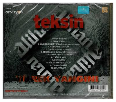 Alihan - Teksin (2004) CD Müzik CD391 - 8