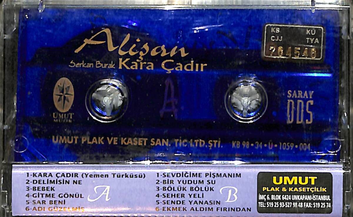 Alişan - Kara Çadır Kaset (İkinci El) KST26367 - 2