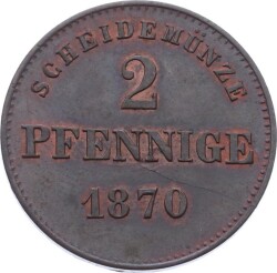 Alman Devletleri (Saksonya-Meiningen) 2 Pfennige *Georg II* - ÇİL YMP10160 - 1