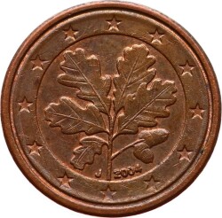 Almanya 1 Euro Cent 2004 (J) ÇT+ YMP5212 - 2