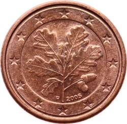 Almanya 1 Euro Cent 2005 (F) ÇT+ YMP5218 - 2