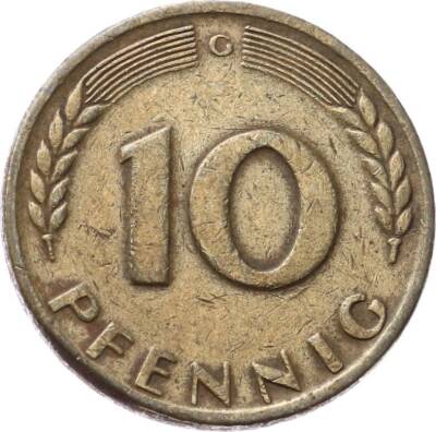 Almanya 10 Fenik 1950 G ÇT YMP8566 - 1