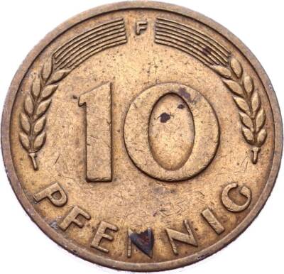 Almanya 10 Pfennig 1949 (F) ÇT YMP10899 - 1