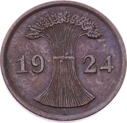 Almanya 2 Rentenpfennig 1924 (A) ÇÇT YMP10842 - 2