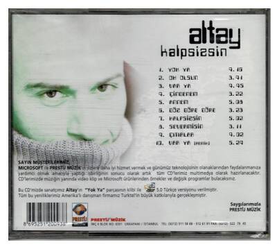 Altay - Kalpsizsin CD Müzik CD191 - 6