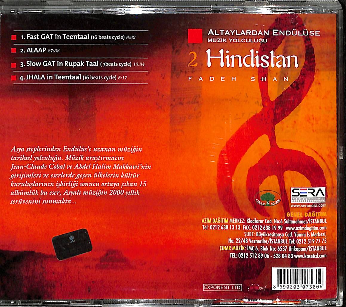 Altaylardan Endülüse Müzik Yolculuğu - Hindistan CD (İkinci El) CD3600 - 2