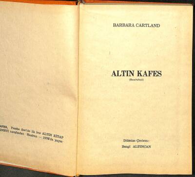 Altın Kafes [ Ciltli ] KTP2949 - 1