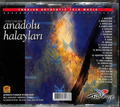 Anadolu Halayları (Sıfır Ürün) CD Müzik CD1761 - 2