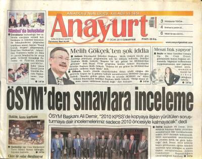 Anayurt Gazetesi 17 Ocak 2015 - Deniz Sekiye Güzel Haber - Gagavuz Türkleri Altındağda GZ105526 - 1