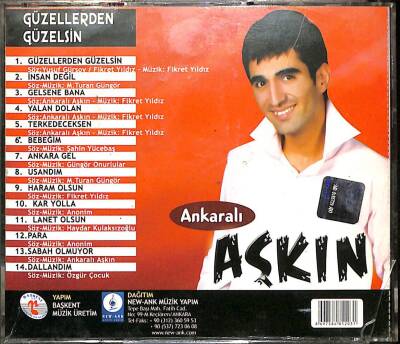 Ankaralı Aşkın - Güzellerden Güzelsin CD Müzik (İkinci El ) CD3099 - 8