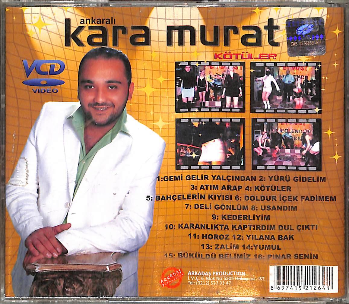 Ankaralı Kara Murat - Kötüler CD (İkinci El) CD3567 - 2