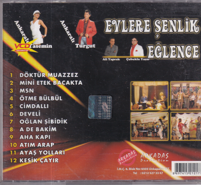 Ankaralı Yasemin - Ankaralı Turgut *Evlere Şenlik Eğlence* ( İkinci El ) CD Müzik CD1296 - 2