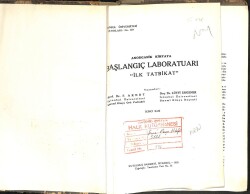 Anorganik Kimyaya Başlangıç Labarotuvarı İLK TATBİKAT 1950 KTP2739 - 1