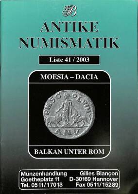 Antike Numismatik Liste 41 2003 - Moesia - Dacia Balkan Unter Rom NDR70097 - 1