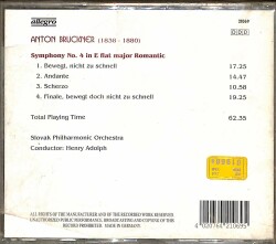 Anton Bruckner Symphony No.4 Symphonie Nr.4 VCD - 4