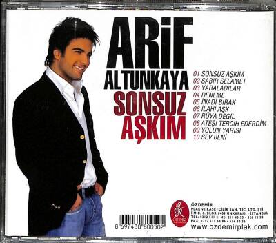 Arif Altunkaya *Sonsuz Aşkım * ( İkinci El ) CD Müzik CD1758 - 2