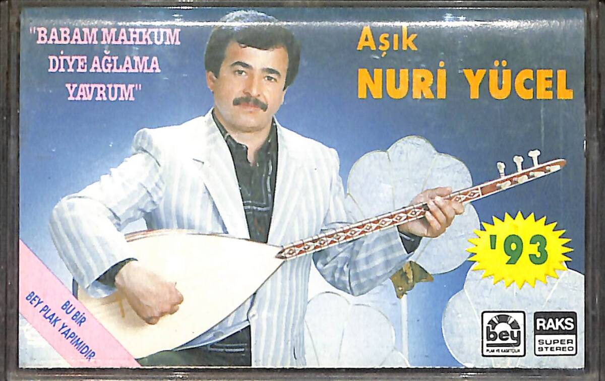 Aşık Nuri Yücel - Babam Mahkum Diye Ağlama Yavrum Kaset (Mavi Bandrol - İkinci El) KST27503 - 1