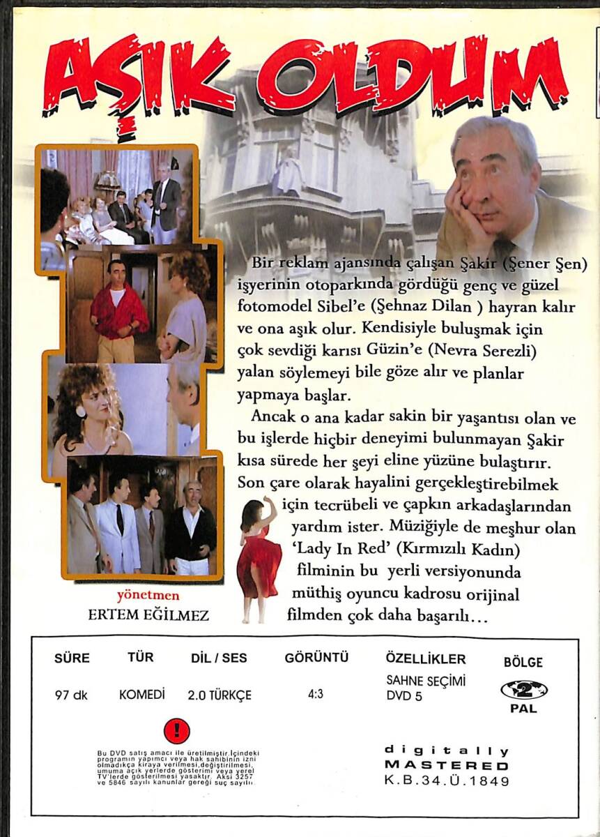 Aşık Oldum DVD Film (İkinci El) DVD2671 - 2