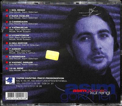 Asım Gökmen *Kul Rengi * ( İkinci El ) CD Müzik CD1741 - 2