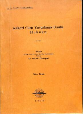 Askeri Ceza Yargılama Usulü Hukuku KTP2093 - 1