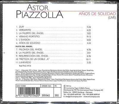 Astor Piazzolla *Anos De Solledad* ( İkinci El ) CD Müzik CD1596 - 2