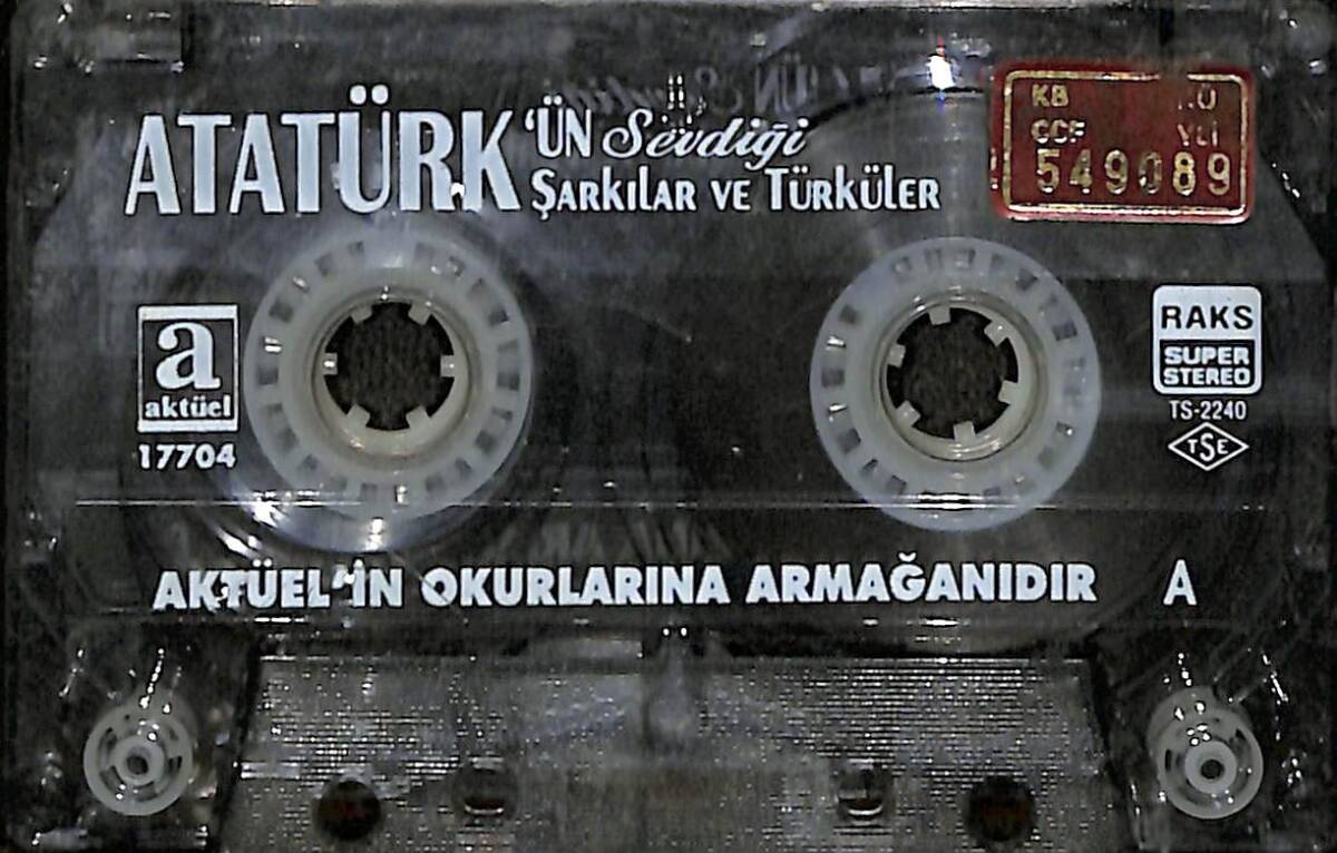 Atatürk'ün Sevdiği Şarkılar Ve Türküler (Kırmızı Bandrol) Kaset (İkinci El) KST26471 - 1