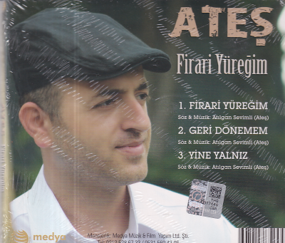 Ateş - Firari Yüreğim (Sıfır Ürün) CD Müzik CD1304 - 2