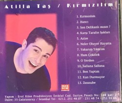 Atilla Taş *Kırmızılım * ( İkinci El ) CD Müzik CD896 - 2