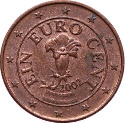 Avusturya 1 Euro Cent 2002 ÇT YMP5205 - 2