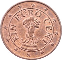 Avusturya 1 Euro Cent 2007 ÇT *Centiyana Çiçeği* YMP8538 - 2