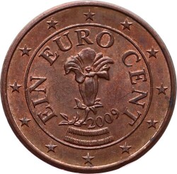 Avusturya 1 Euro Cent 2009 ÇÇT YMP5170 - 2