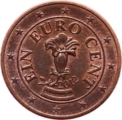 Avusturya 1 Euro Cent 2012 ÇÇT+ YMP5204 - 2