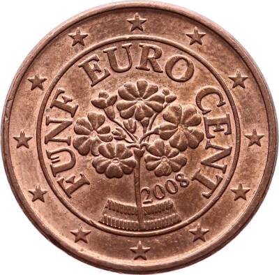 Avusturya 5 Euro Cent 2008 ÇÇT YMP5120 - 2