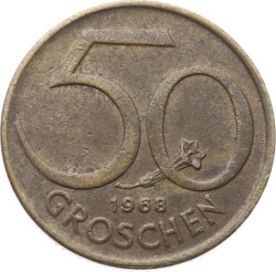 Avusturya 50 Groşen 1968 ÇT YMP9295 - 1