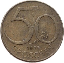 Avusturya 50 Groşen 1973 ÇT YMP9296 - 1