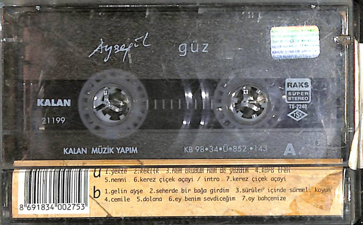 Ayşegül - Güz Kaset (İkinci El) KST27286 - 2