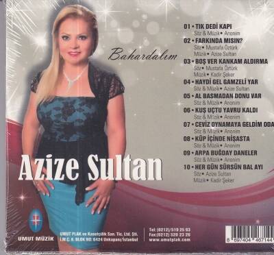 Azize Sultan - Bahardalım (Sıfır Ürün) CD Müzik CD1229 - 2