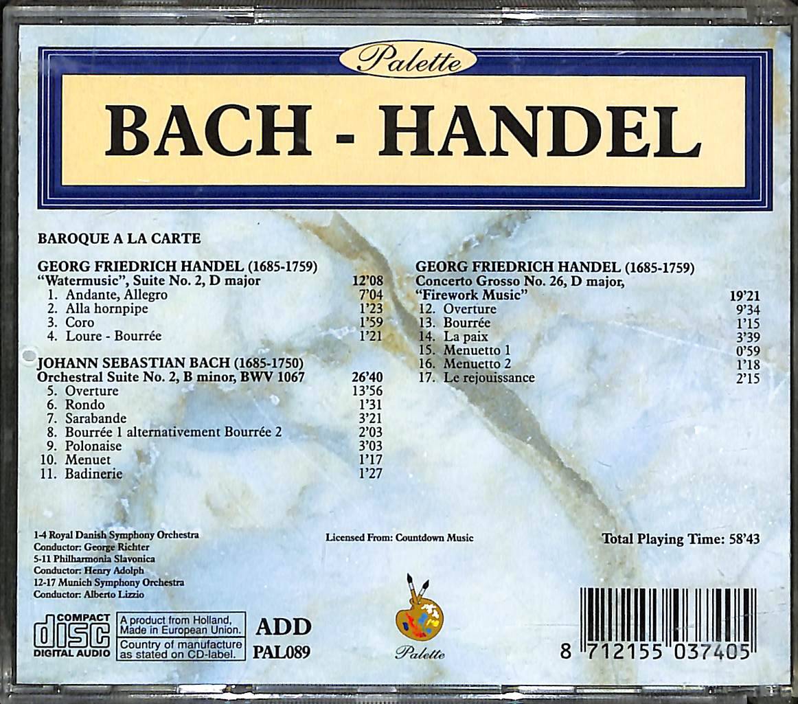 Bach - Handel CD (İkinci El) CD3669 - 2