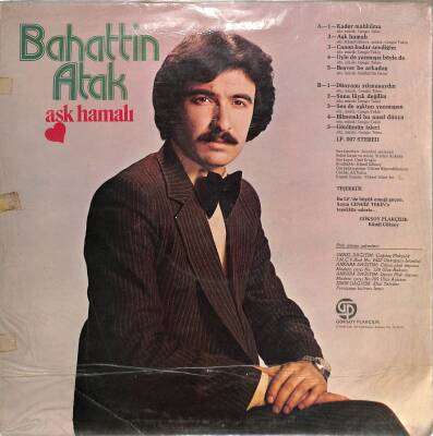 Bahattin Atak – Aşk Hamalı LP (108) PLK20458 - 2