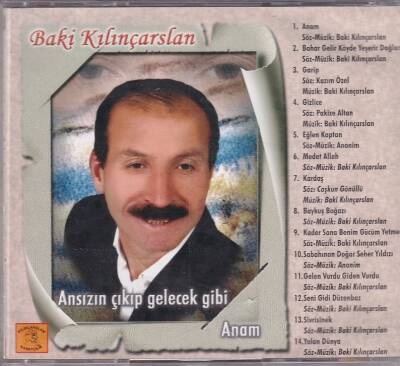 Baki Kılınçarslan *Ansızın Çıkıp Gelecek Gibi* ( İkinci El ) CD Müzik CD843 - 8