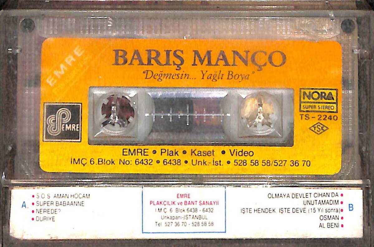 Barış Manço - Değmesin , Yağlı Boya Kaset (İkinci El) KST26548 - 2