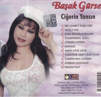 Başak Gürses - Ciğerin Yansın (Sıfır Ürün) CD Müzik CD1236 - 2