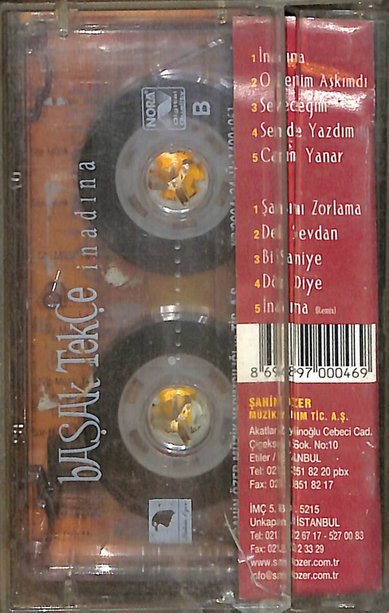 Başak Tekçe - İnadına Kaset (İkinci El) KST26424 - 2