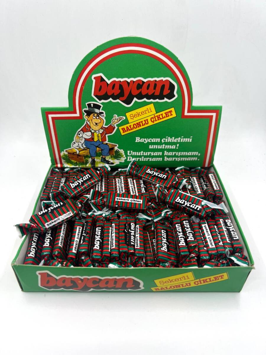 BAYCAN Şekerli Balonlu Sticker'li Sakız 1980 'ler Sakız#SKZ220 - 1