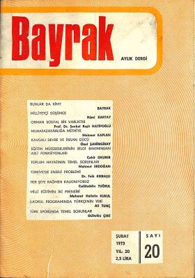 Bayrak Aylık Dergisi - Şubat 1973 - Yıl 20 NDR77365 - 1