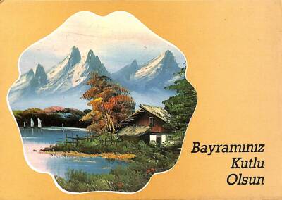 Bayram Kutlama Temalı Kartpostal KRT15474 - 1