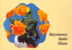 Bayram Kutlama Temalı Kartpostal KRT15752 - 1