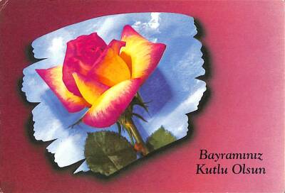 Bayram Kutlama Temalı Kartpostal KRT15754 - 1